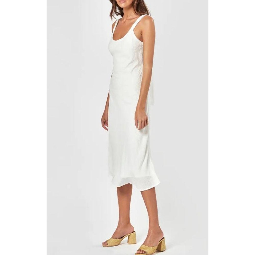 Charlie Holiday Lara Tie Back Midi Dress NWT 4 - Picture 3 of 11